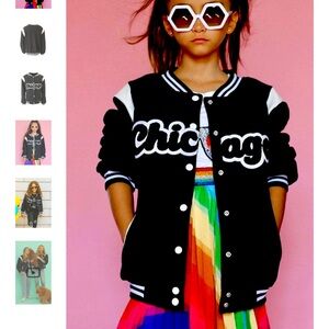 NWT Lola and The Boys Chicago Bomber Jacket!